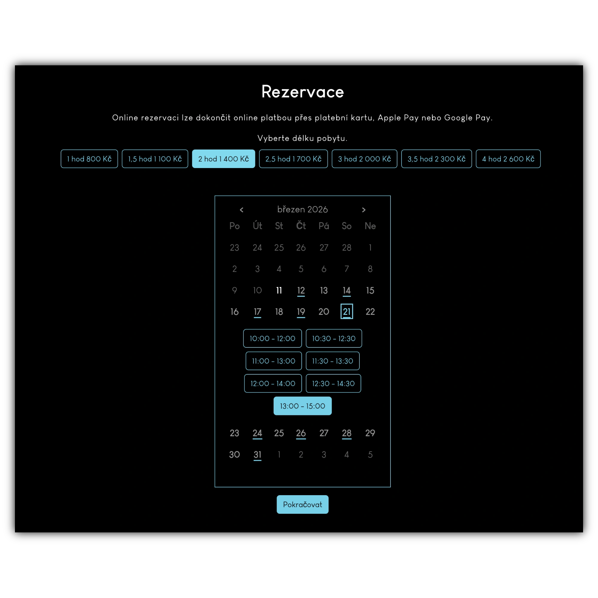 Wellness Lucy — rezervační systém